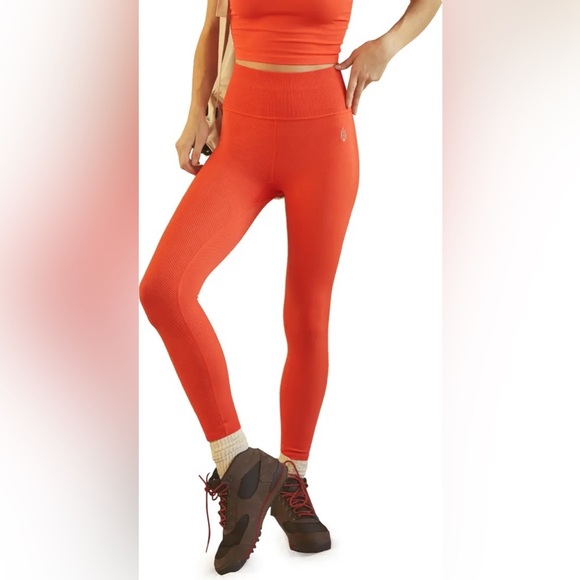 Free People Free Throw Leggings in Ripe Persimmon - Picture 3 of 5